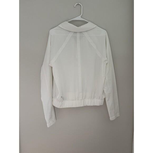 Athleta 1/4 Zip Pullover Windbreaker Jacket Womens Medium Lightweight Sporty - Picture 4 of 7